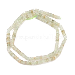 Нити бусин из натурального зеленого рутилированного кварца&nbsp;G-G345-C03-2x4mm
