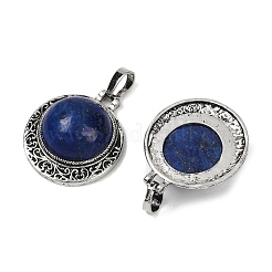 Gefärbte natürliche Lapislazuli-Halbrunde-Anhänger&nbsp;PALLOY-R159-01AS-09