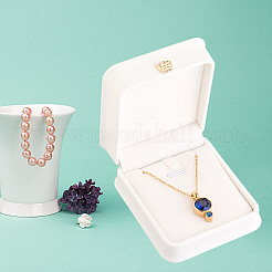 2 шт. подарочные коробки с подвеской из искусственной кожи LBOX-CL0001-01