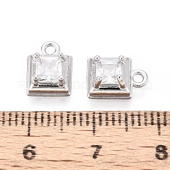 Латунные микро проложить кубического циркония подвески KK-T071-46P