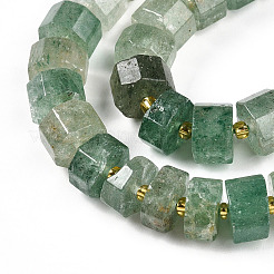 Природный зеленый бисер пряди клубники кварца&nbsp;G-T140-31