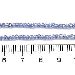 Прозрачные стеклянные бусины гальваническим пряди&nbsp;EGLA-H107-01A-AB04