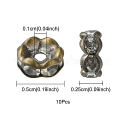 Латунные бусины разделители для поставки стразов&nbsp;RB-YW0001-05A-01AB