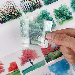 6 рулон 6-х цветных самоклеящихся бумажных декоративных наклеек для животных&nbsp;DIY-CP0012-90