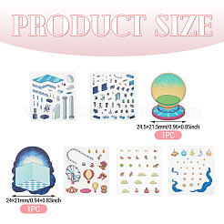 Pegatinas de plástico para mascotas&nbsp;DIY-TA0015-80D