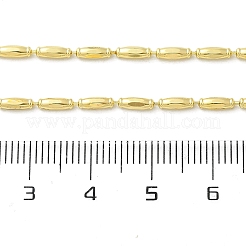 Ожерелья из латунной овальной ограненной цепочки для женщин&nbsp;NJEW-K282-08G