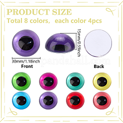 32 œil de poupée en verre 8 couleurs&nbsp;DIY-PH0030-11