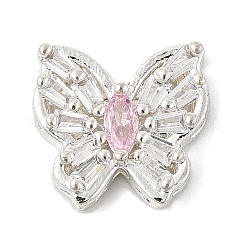 Латунные микро проложить кубического циркония бусы KK-K297-34B-S