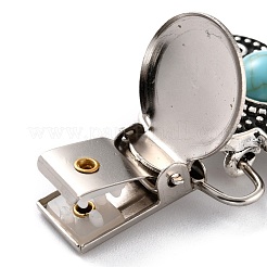 Винтажные зажимы для кардигана из сплава JEWB-B002-15AS