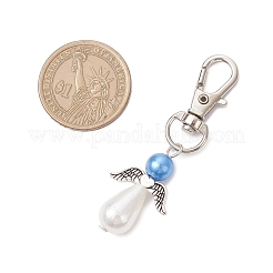 2 шт. подвеска в виде ангела из АБС-пластика с имитацией жемчуга HJEW-JM03818