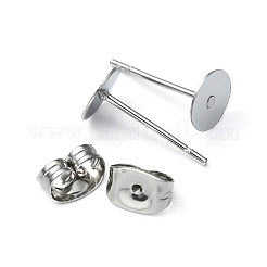 100 pieza de accesorios para pendientes de acero inoxidable 304&nbsp;STAS-YW0001-43D