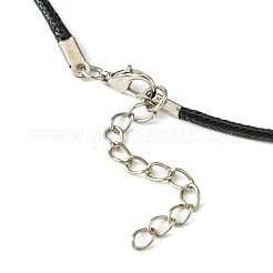 Ожерелья из сплава в форме ангела со стеклянными подвесками NJEW-JN04560