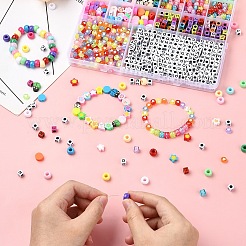 Наборы для изготовления браслетов из акрила и полимерной глины своими руками&nbsp;DIY-YW0010-76