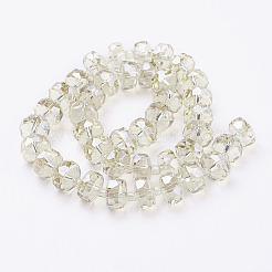 Стеклянные бусины с гальваническим покрытием &nbsp;EGLA-J145-PL10mm-B08