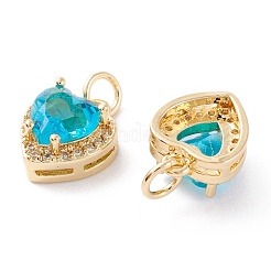 Латунные микро проложить кубического циркония подвески ZIRC-A019-14G