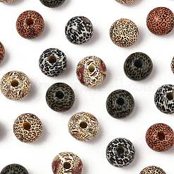 40 шт. 5-х цветные бусины из дерева схима&nbsp;WOOD-FS0001-47