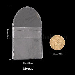 Держатели рукавов для монет с одним карманом из пвх ABAG-WH0038-42