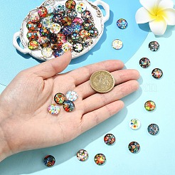 2 пакетик стеклянных кабошонов&nbsp;GGLA-YW0001-25