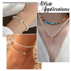 6 шт. 3 стиля круглых латунных микрофибровых бусин с кубическим цирконием KK-CJ0003-49