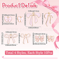 40шт 4 стиля подвески из сплава с эмалью&nbsp;FIND-SC0014-65