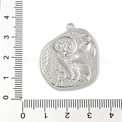 Подвески в виде совы из старинной монеты из нержавеющей стали 304&nbsp;STAS-S186-02P