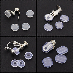 120шт. 4-х стильные силиконовые клипсы на подушечки для сережек FIND-SP0001-01