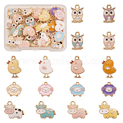 Подвески из сплава эмали 32шт 4 стиля ENAM-BT0001-14