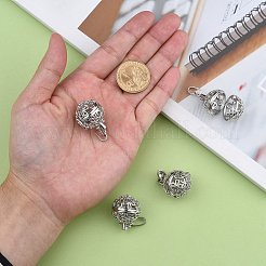 Экологически чистые полые латунные круглые подвески в клетке KK-L143-02-NR