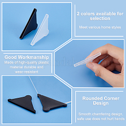 40шт 2-х цветный пластиковый уголок-протектор для стеклянного листа&nbsp;FIND-OC0003-02