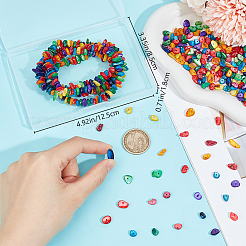 2 нити натуральных пресноводных ракушек окрашенных бусин нити G-BBC0001-43A