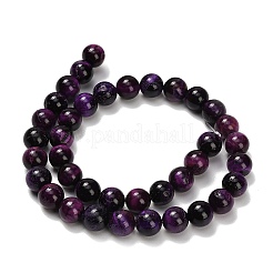 Природных тигровый глаз бисер нитей&nbsp;G-F591-18-10mm-01