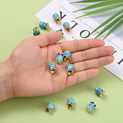 5-лепесток стойки покрытие латунь эмаль бисера крышка&nbsp;X-KK-P024-13-RS