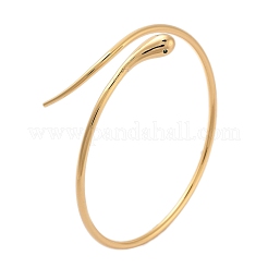 Латунь манжеты браслеты для женщин&nbsp;BJEW-F482-12G
