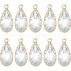 10 шт. подвески из латунного стекла KK-BC0001-93