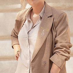 5 шт. железные английские булавки в форме сердца и листа&nbsp;JEWB-CA00013