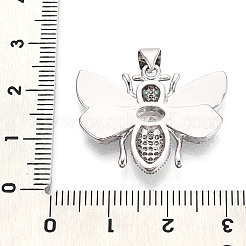 Латунные микропаве прозрачные подвески с фианитом KK-N268-61P