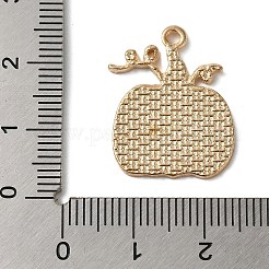 感謝祭の日の金色合金エナメルペンダント  カエデの葉が付いたカボチャ  23x17.5x1.5mm  穴：1.8mm&nbsp;X-ENAM-M002-02I-G