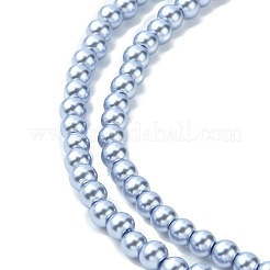 Стеклянные жемчужные бусины&nbsp;LS-HY-J001-4mm-HX028