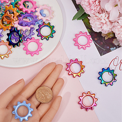 32шт. 8-х цветная акриловая рамка для бусин&nbsp;MACR-SP0001-25