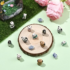 6шт 6 стиля фарфоровые бусины ручной работы&nbsp;PORC-YW0001-70