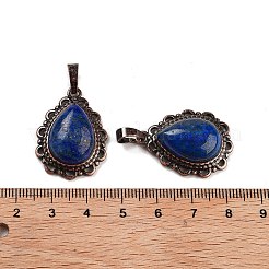 Gefärbte natürliche Lapislazuli-Tropfenanhänger&nbsp;G-K363-01R-04
