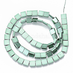 Гальванические немагнитная синтетический гематит бисер пряди&nbsp;G-S365-024A