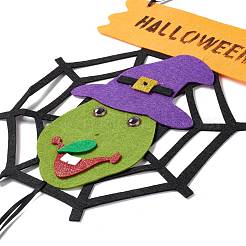 Тема хэллоуина войлочная ткань висит дверные знаки&nbsp;HJEW-B005-02