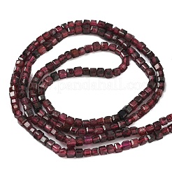 Гранат природный бисер нитей G-RM25319-A02-2x2mm