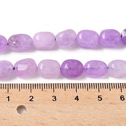 Окрашенные природные малайзии нефрита бисер нитей&nbsp;G-P528-I10-01