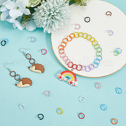 360 шт. 12 цвета железные открытые прыжковые кольца IFIN-SC0001-89