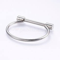 Brazaletes de acero inoxidable 304 resistentes al deslustre&nbsp;BJEW-P222-14P