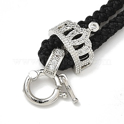 Нейлоновый шнур ожерелья выводы KK-Q019-10P-02