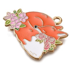 Подвески из сплава с эмалью в виде животных и цветов&nbsp;ENAM-Q508-01D