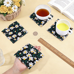 Dessous de tasse en tissu&nbsp;AJEW-WH0871-23